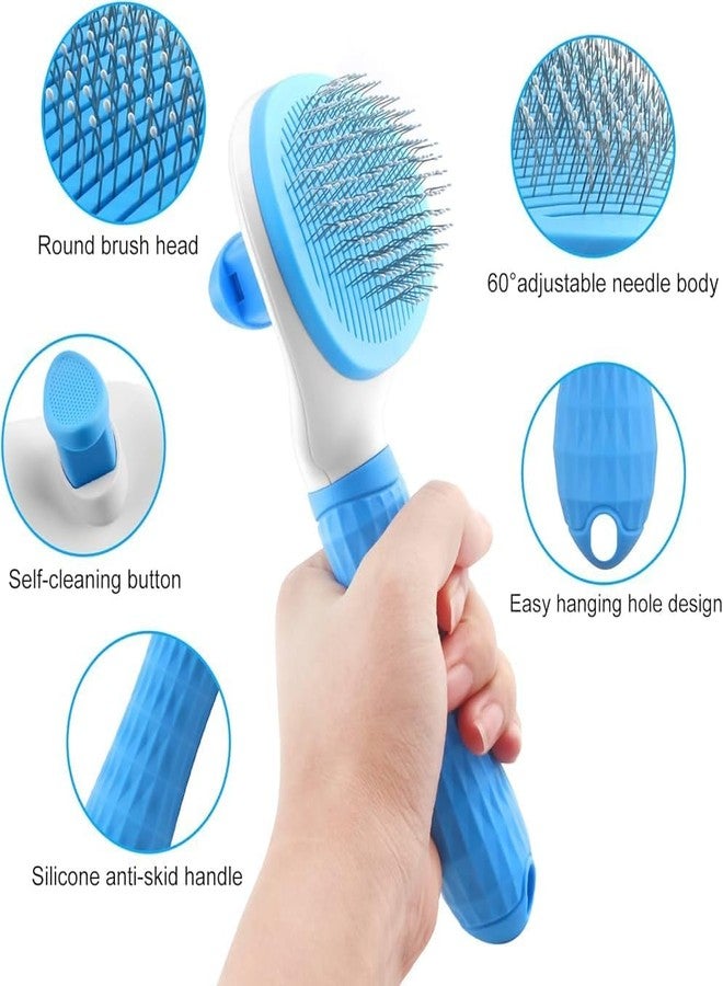 PET FUN® 3-in-1 Pet Grooming Kit for Dogs & Cats - Nail Clippers, Shampoo Dispensing Brush & Silicone Massage Brush - Suitable for All Breeds and Sizes - Image 4